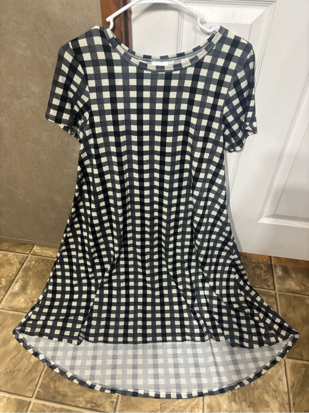 LuLaRoe Black and White High Low Dress